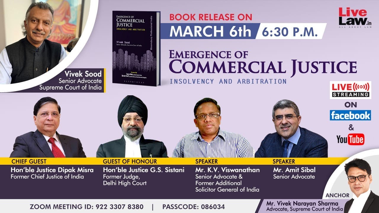 LiveLaw – Book Release: Commercial Justice